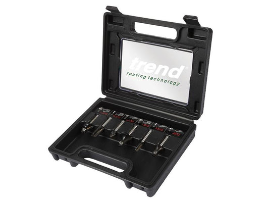 Trend 1/4in TCT Router Cutter Set, 6 Piece TRESET6PC14