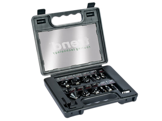 Trend SS8TC 1/4in TCT Router Bit Starter Set, 12 Piece TRESETSS8TC