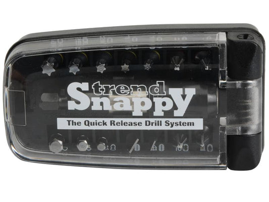 Trend Assorted Snappy Screwdriver Bit Set 15 Piece Magnetic Holder TRESNAPSB5SE