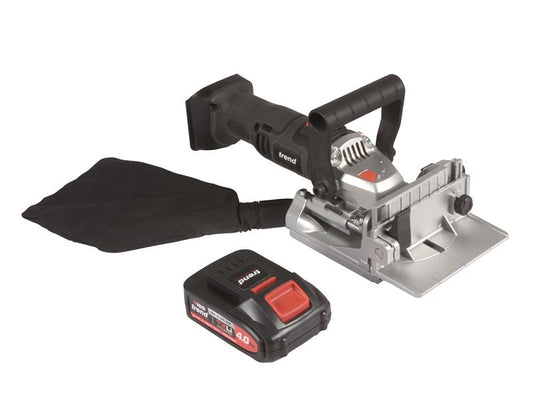 Trend T18S/BJK1 Biscuit Jointer 18V 1 x 4.0Ah Li-ion TRET18SBJK1