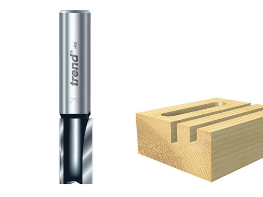 Trend TR12 x 1/4 TCT Two Flute Cutter Long Shank 12 x 19mm TRETR1214TC