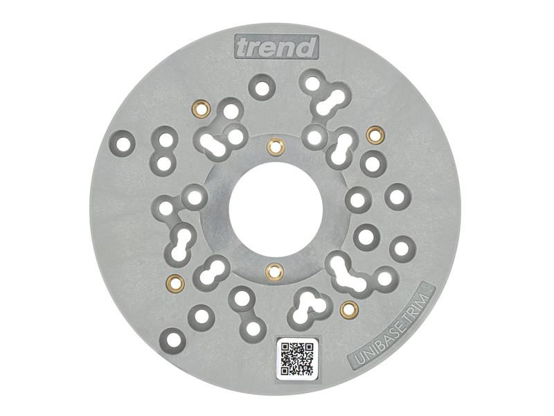 Trend Universal Trim Router Sub-Base 150mm With 9 Hole Patterns TREUNIBASTRM