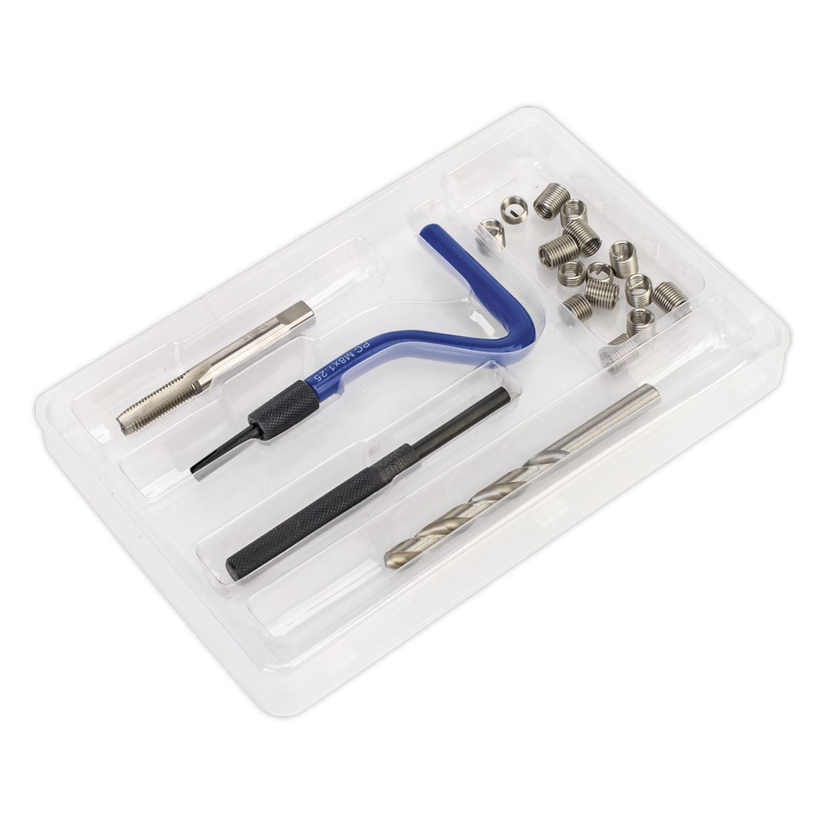 Sealey Thread Repair Kit M8 x 1.25mm For Stripped Internal Threads TRM8