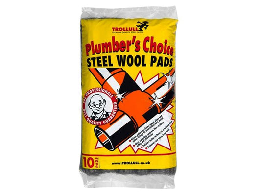 Trollull Plumber's Choice Steel Wool Pads 200g TRO771210