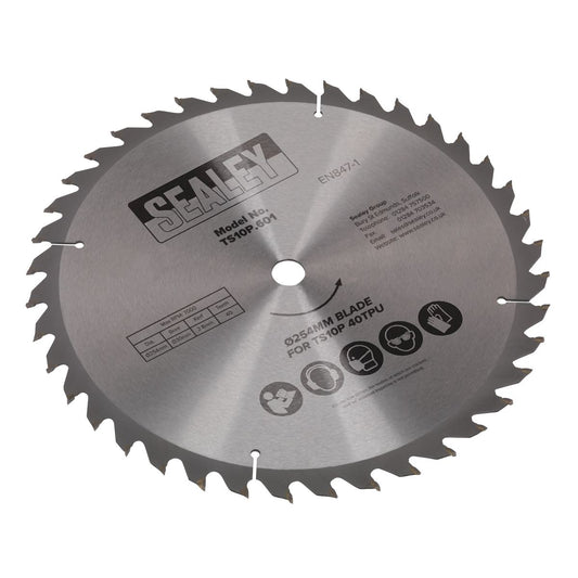 Sealey Blade �254mm x 2.8mm/�30mm Bore 40tpu TS10P.601