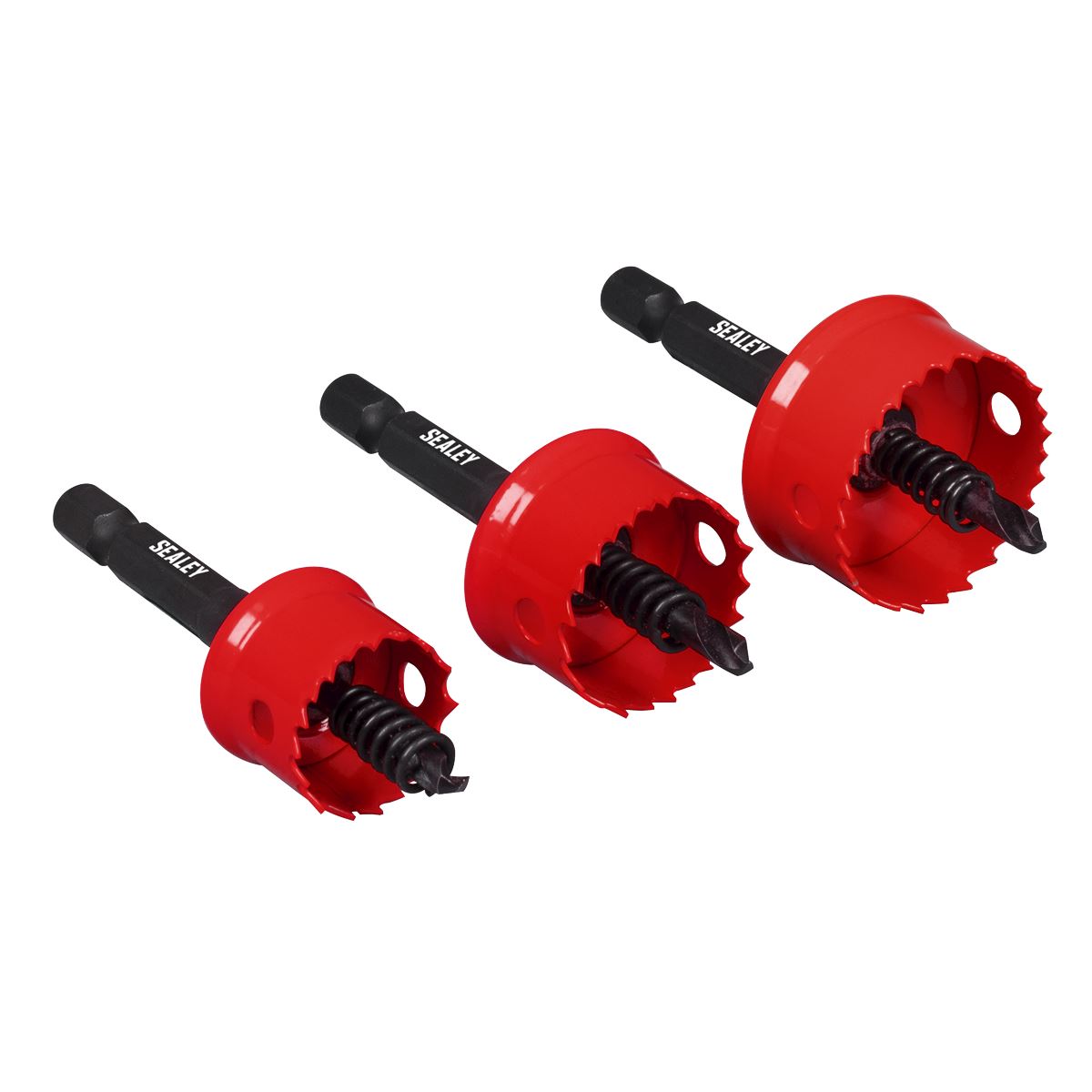 Sealey Thin Wall HSS Hole Saw Set 3pc SIZES 20, 25, 32mm For Metal TWHS3