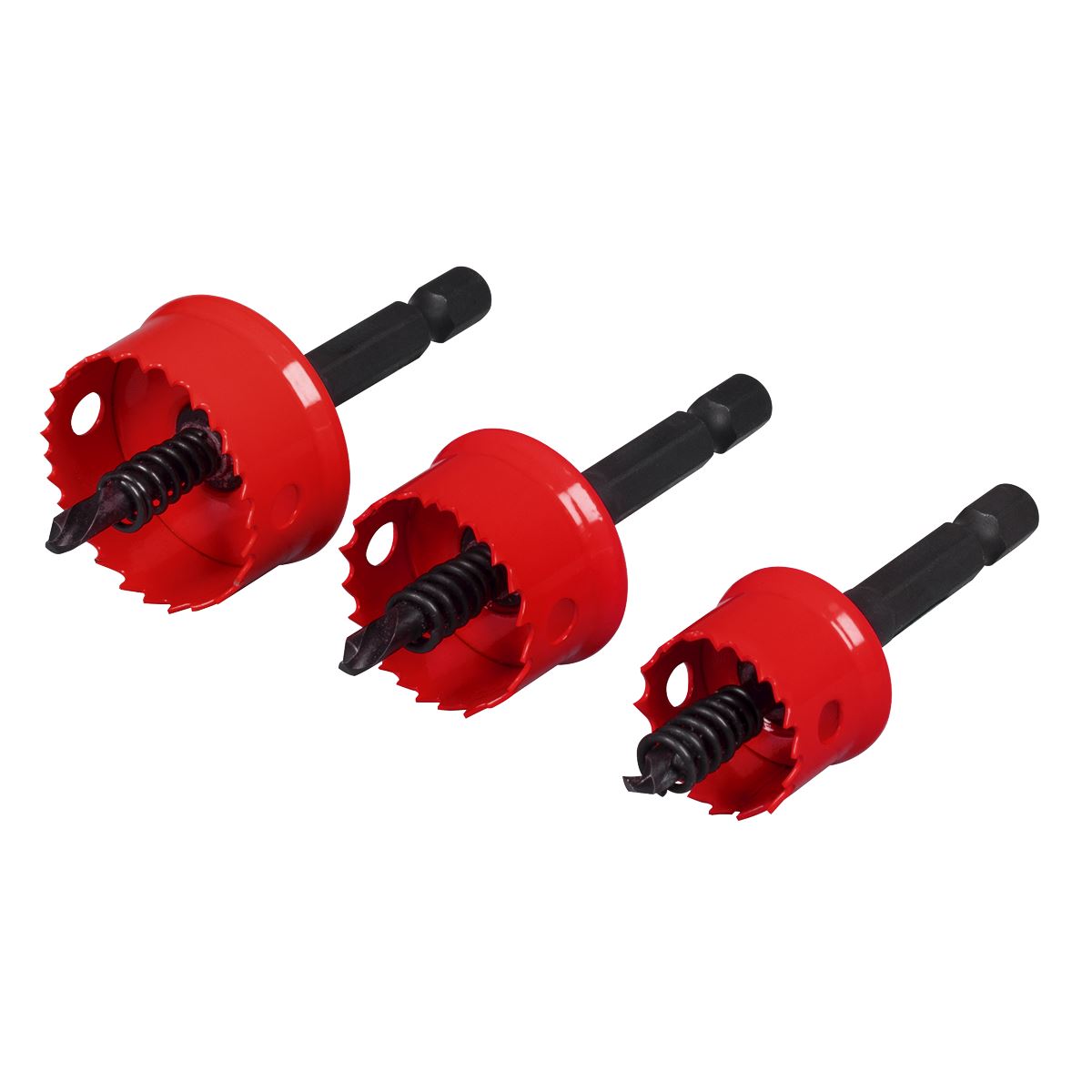 Sealey Thin Wall HSS Hole Saw Set 3pc SIZES 20, 25, 32mm For Metal TWHS3