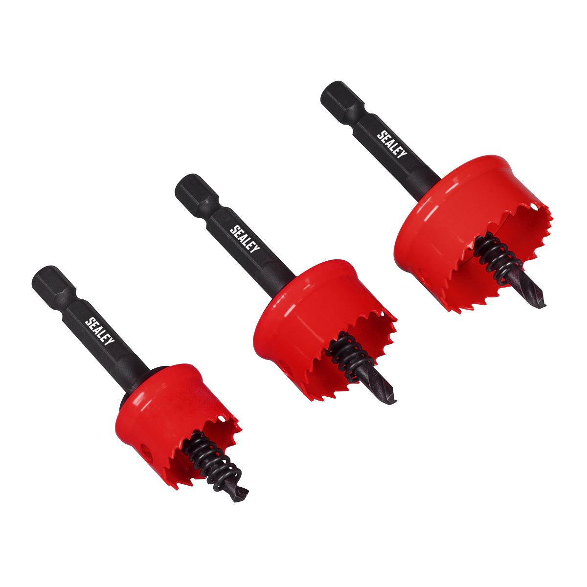 Sealey Thin Wall HSS Hole Saw Set 3pc SIZES 20, 25, 32mm For Metal TWHS3