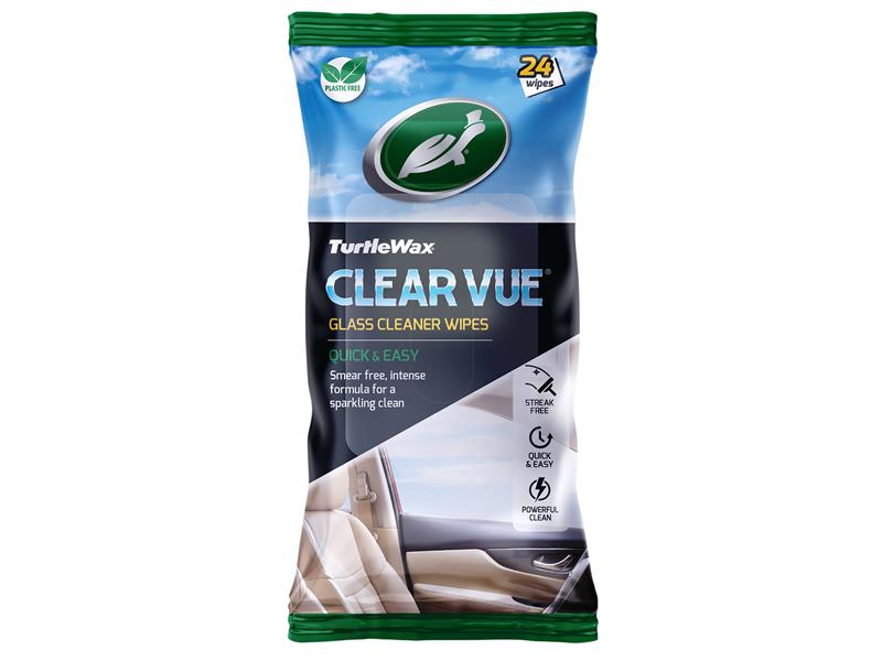 Turtle Wax Clear Vue Glass Cleaner Wipes (Pack of 24) TWX54073