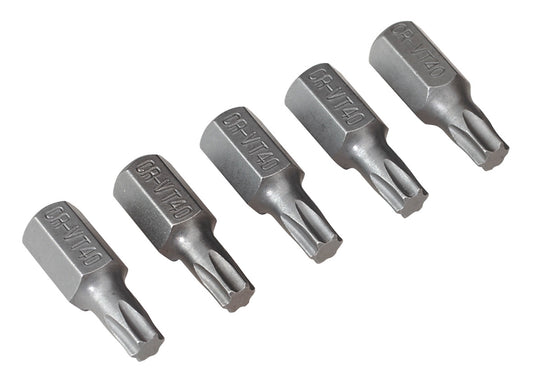 Sealey TRX-Star* T40 Bit Short Pack of 5 TX40S5