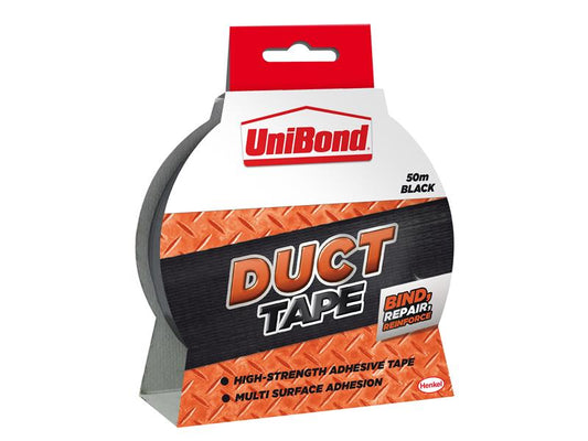 UniBond Duct Tape 50mm x 50m Black UNI1405198