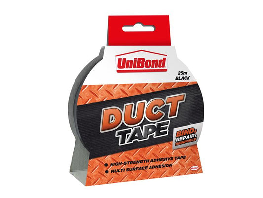 UniBond Duct Tape 50mm x 25m Black UNI1517009