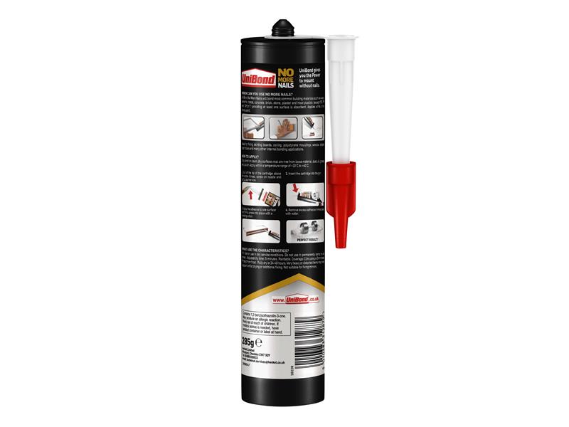 UniBond No More Nails Invisible Cartridge 285g UNI1963632