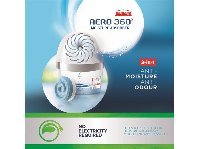 UniBond Aero 360 Moisture Absorber Lavender Garden Refills (Pack 2) UNI2091273