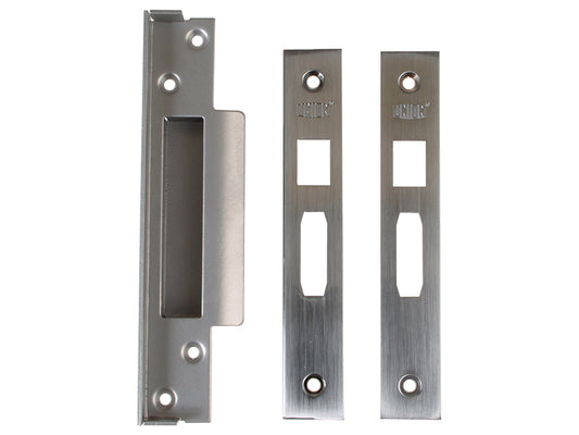 UNION StrongBOLT 2200 Mortice Sashlock Rebate Kit 13mm Satin Chrome Box UNNJ2200R05S