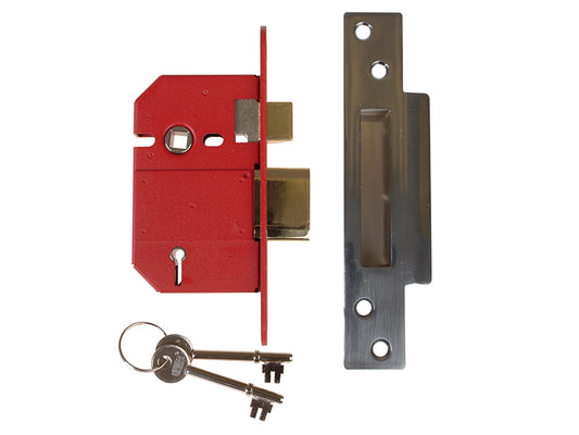 UNION StrongBOLT 2200S BS 5 Lever Mortice Sashlock Satin Chrome 68mm Box UNNJ2200SC25