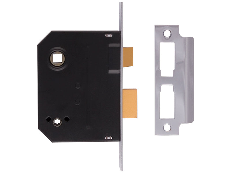 UNION 2294 Mortice Bathroom Lock Polished Brass 76mm 3in Box UNNJ2294PL30
