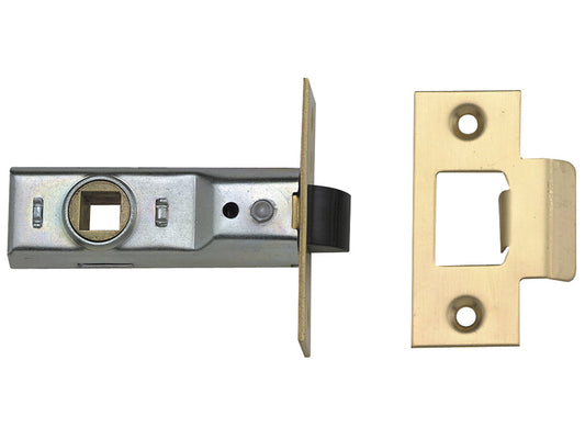 UNION Tubular Mortice Latch 2648 Silver Enamel 76mm 3 in Visi UNNY2648SE30