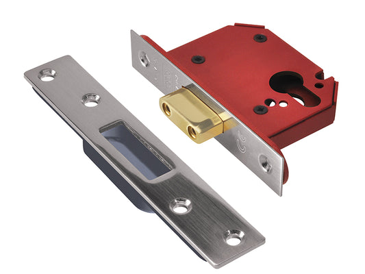 UNION StrongBOLT 21EU EUS-SS-2.5 Euro Deadlock Stainless Steel 68mm 2.5in UNNJL21ESS25