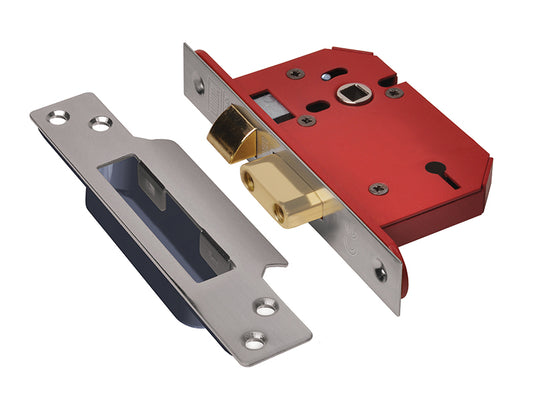 UNION StrongBOLT 2203S 3 Lever Mortice Sashlock Stainless Steel 81mm 3in Visi UNNY2203SS30