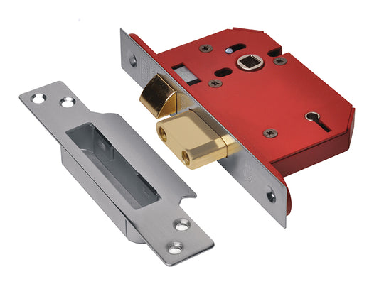 UNION StrongBOLT 2205S 5 Lever Mortice Sashlock Stainless Steel 68mm 2.5in Visi UNNY2205SS25