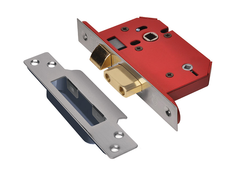 UNION StrongBOLT 22WCS Mortice Bathroom Lock Stainless Steel 68mm 2.5in Visi UNNY22WCSS25