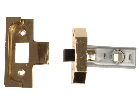 UNION Rebated Tubular Mortice Latch 2650 Electro Brass 63mm 2.5in UNNY2650EB25