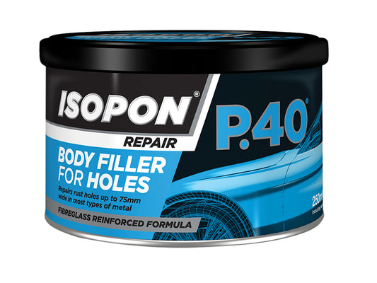 U-POL P.40 Body Filler for Holes Tin 250ml UPOP40S