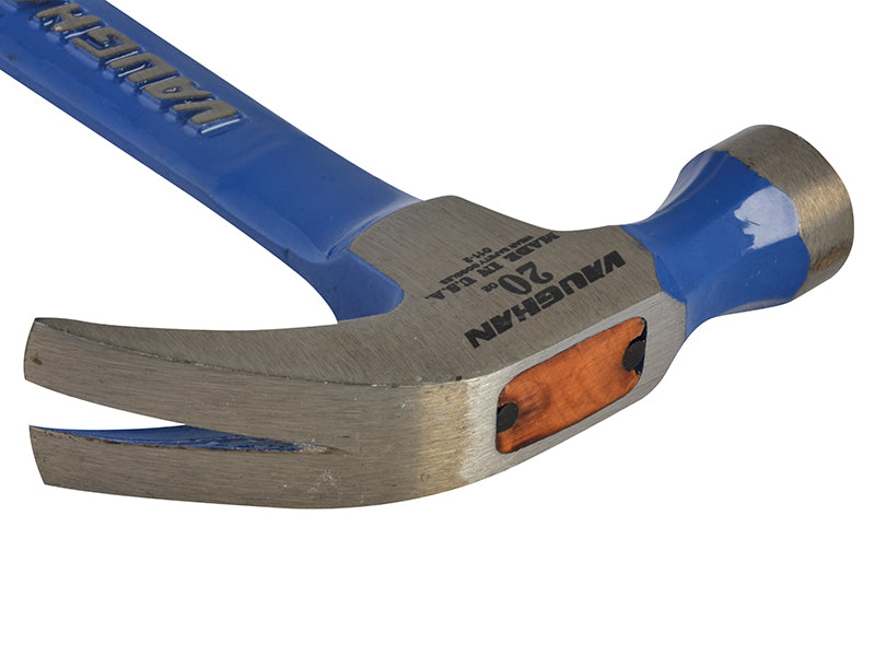 Vaughan R20 Curved Claw Nail Hammer All Steel Smooth Face 570g (20oz) VAUR20