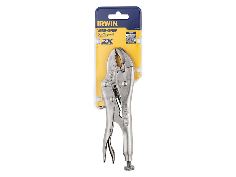 IRWIN Vise-Grip 7WRC Curved Jaw Locking Pliers with Wire Cutter 178mm (7in) VIS7WRC