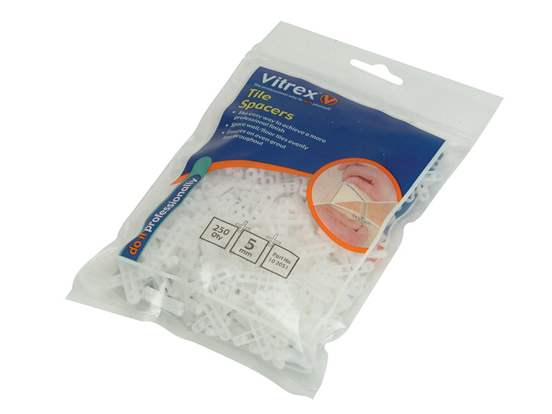 Vitrex Floor Tile Spacers 4mm (Pack 250) VIT102041