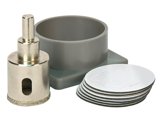 Vitrex Diamond Tile Drill Self Adhesive Kit System 35mm VIT102772