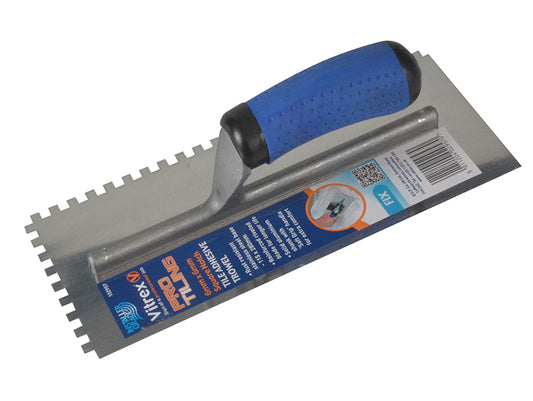 Vitrex Professional Stainless Steel Adhesive Trowel Square Notches 6mm VIT102957