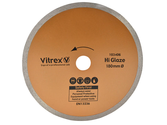 Vitrex Hi Glaze Diamond Blade 180mm VIT103406