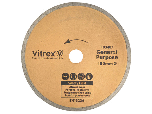 Vitrex Standard Diamond Blade 180mm VIT103407