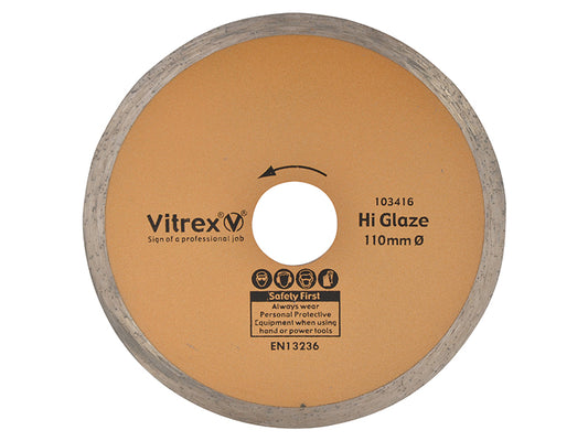 Vitrex Hi Glaze Diamond Blade 110mm VIT103416