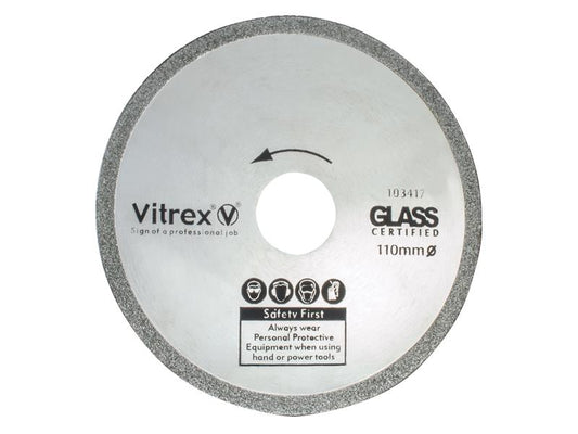 Vitrex Glass Diamond Blade 110mm VIT103417