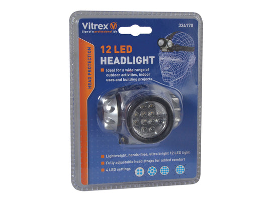 Vitrex 334170 Headlamp 12 LED VIT334170