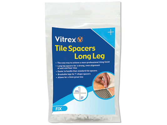 Vitrex Long Leg Spacer 2mm (Pack 2000) VITLLS22000