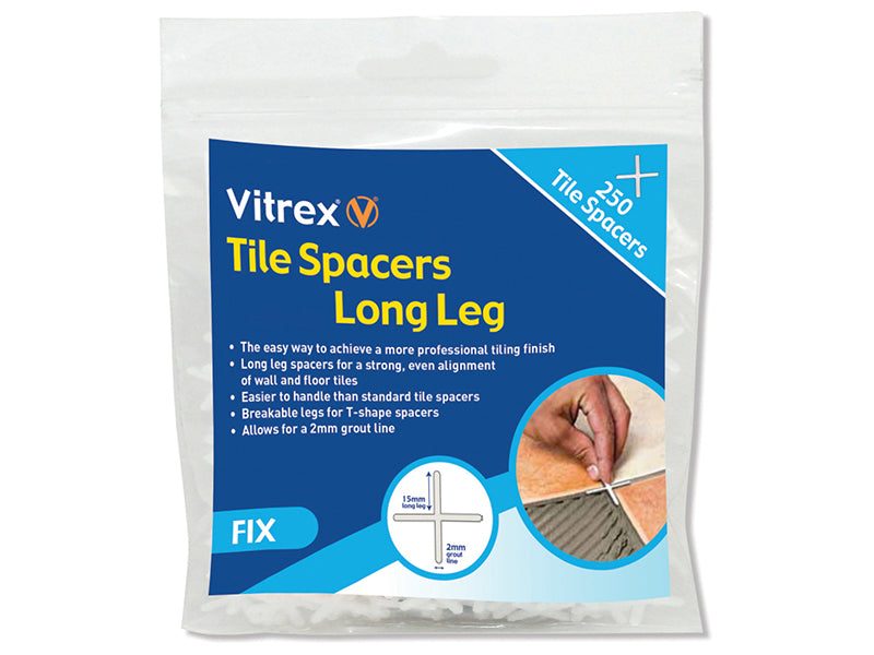 Vitrex Long Leg Spacer 3mm (Pack 250) VITLLS3250