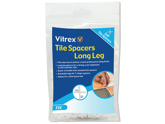 Vitrex Long Leg Spacer 4mm (Pack 500) VITLLS4500