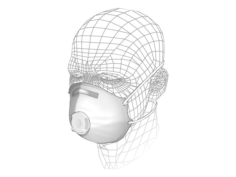 Vitrex Premium Valved Sanding and Insulation Respirator P1 VITS40610