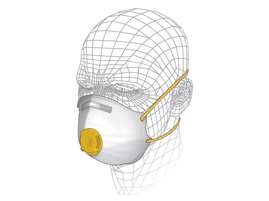 Vitrex Premium Valved Power Tool & MDF Respirator P2 VITS40710