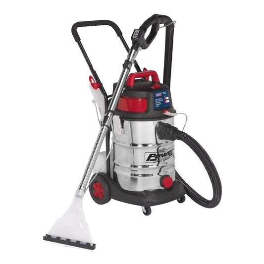 Sealey Valet Machine Wet & Dry 30L Stainless Drum VMA915