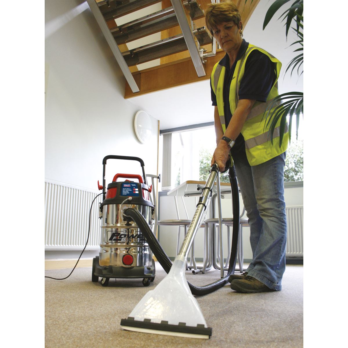 Sealey Valet Machine Wet & Dry 30L Stainless Drum VMA915
