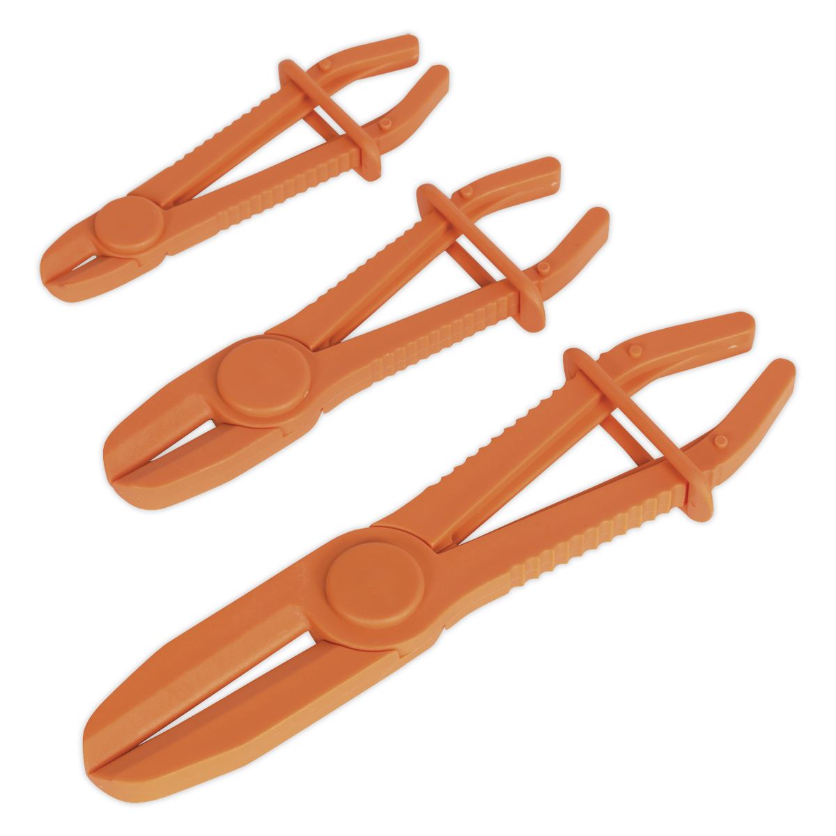 Sealey Hose Pinch Tool Set 3pc Heat Resistant Nylon Jaws 18 36 & 67mm VS0300