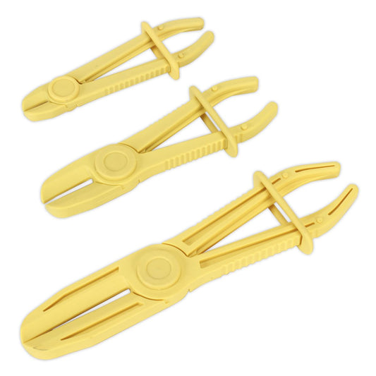 Sealey Hose Pinch Tool Set 3pc Heat Resistant Nylon Jaws 18 36 & 67mm VS0300