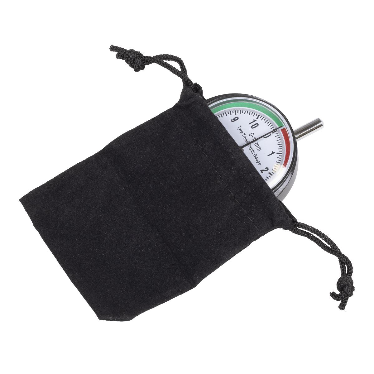 Sealey Pocket Type Tyre Tread Depth Dial Gauge  Scale 0-11mm in 1mm VS0568