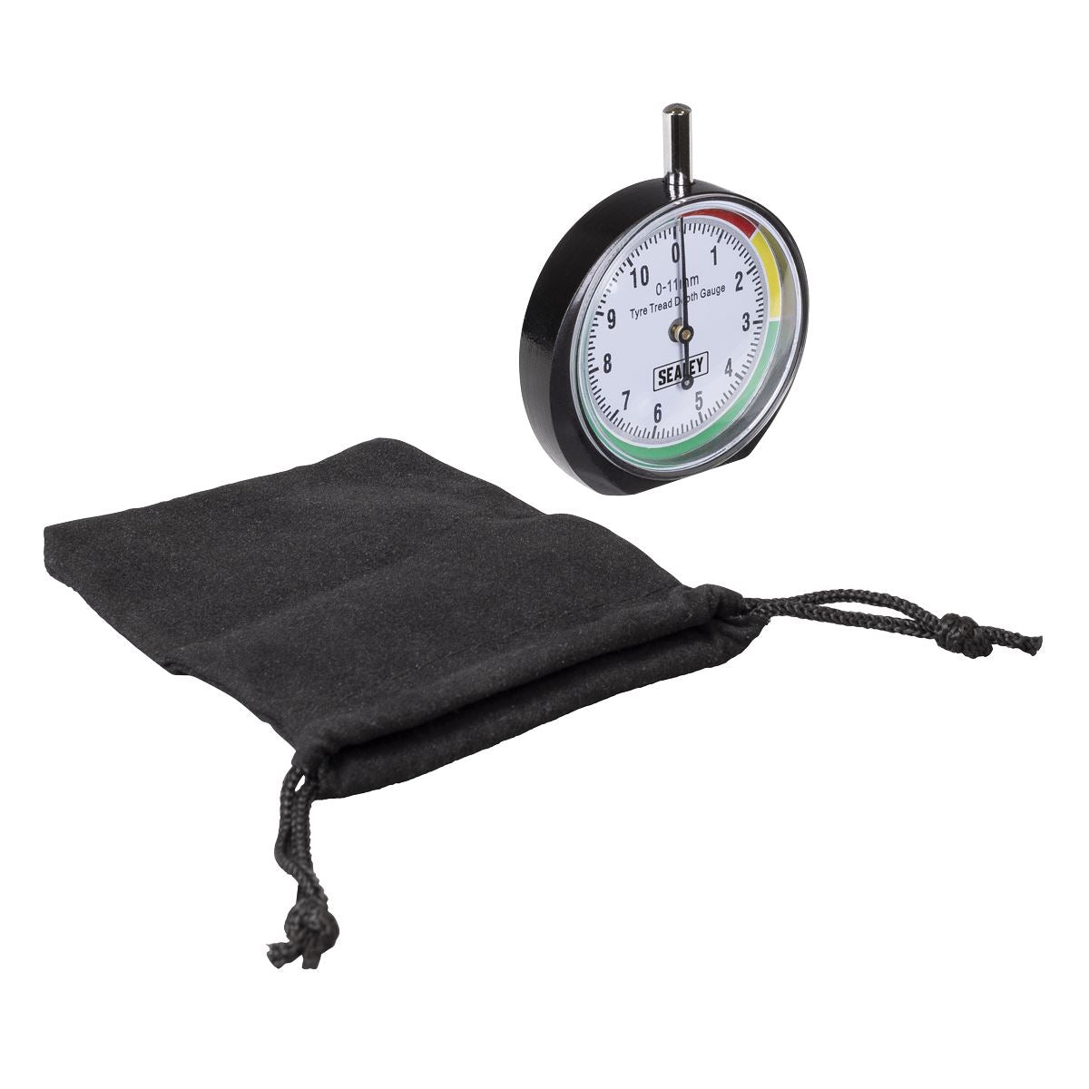 Sealey Pocket Type Tyre Tread Depth Dial Gauge  Scale 0-11mm in 1mm VS0568