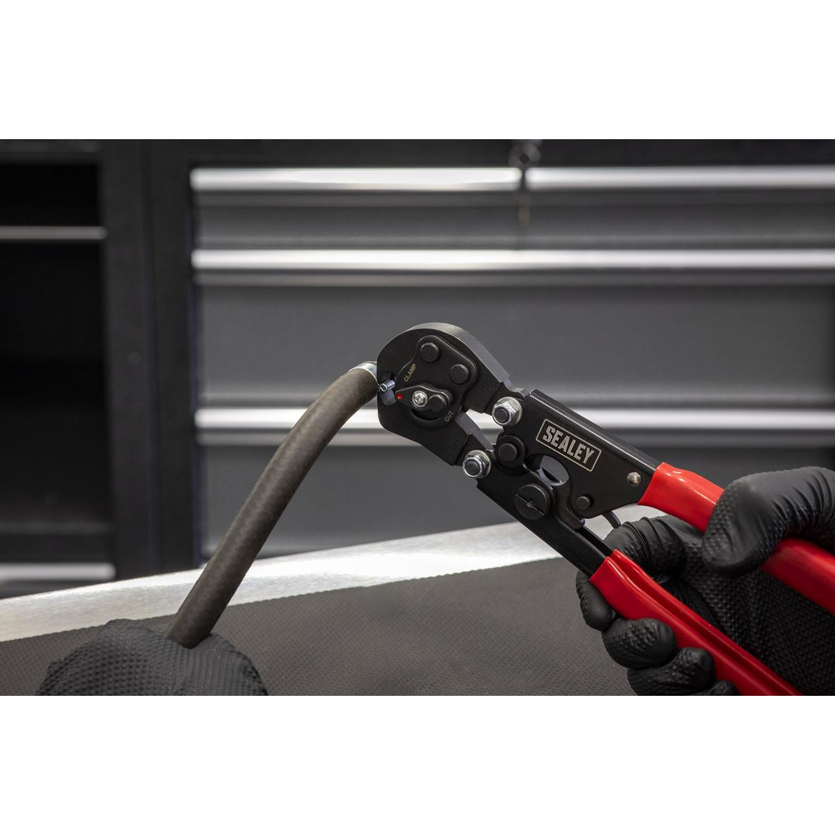 Sealey Heavy-Duty 2 in 1 Hose Clamp Pliers Pex Hose And Cable Clamps VS1690